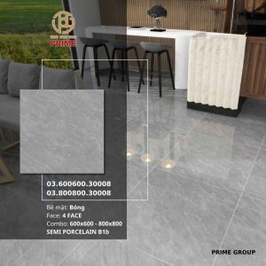 Gạch 80x80 PRIME mã 30008 Men Bóng