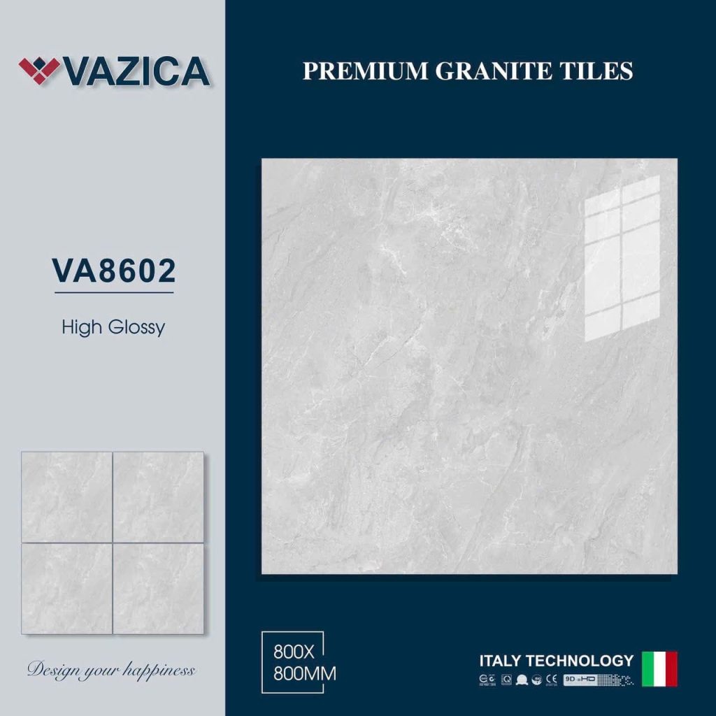 Gạch 80x80 VAZICA mã VA8602 Men Siêu Bóng
