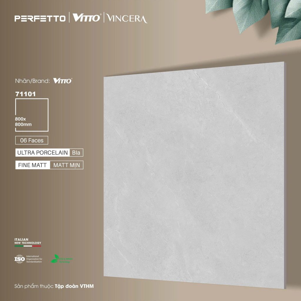 Gạch 80x80 VITTO mã 71101 Men Matt Mịn