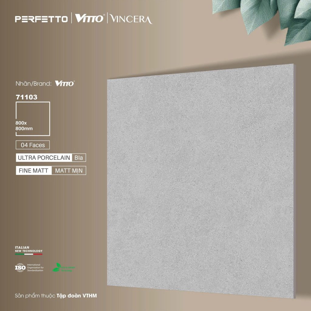 Gạch 80x80 VITTO mã 71103 Men Matt Mịn