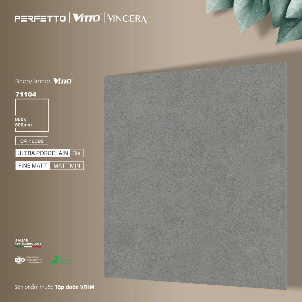 Gạch 80x80 VITTO mã 71104 Men Matt Mịn