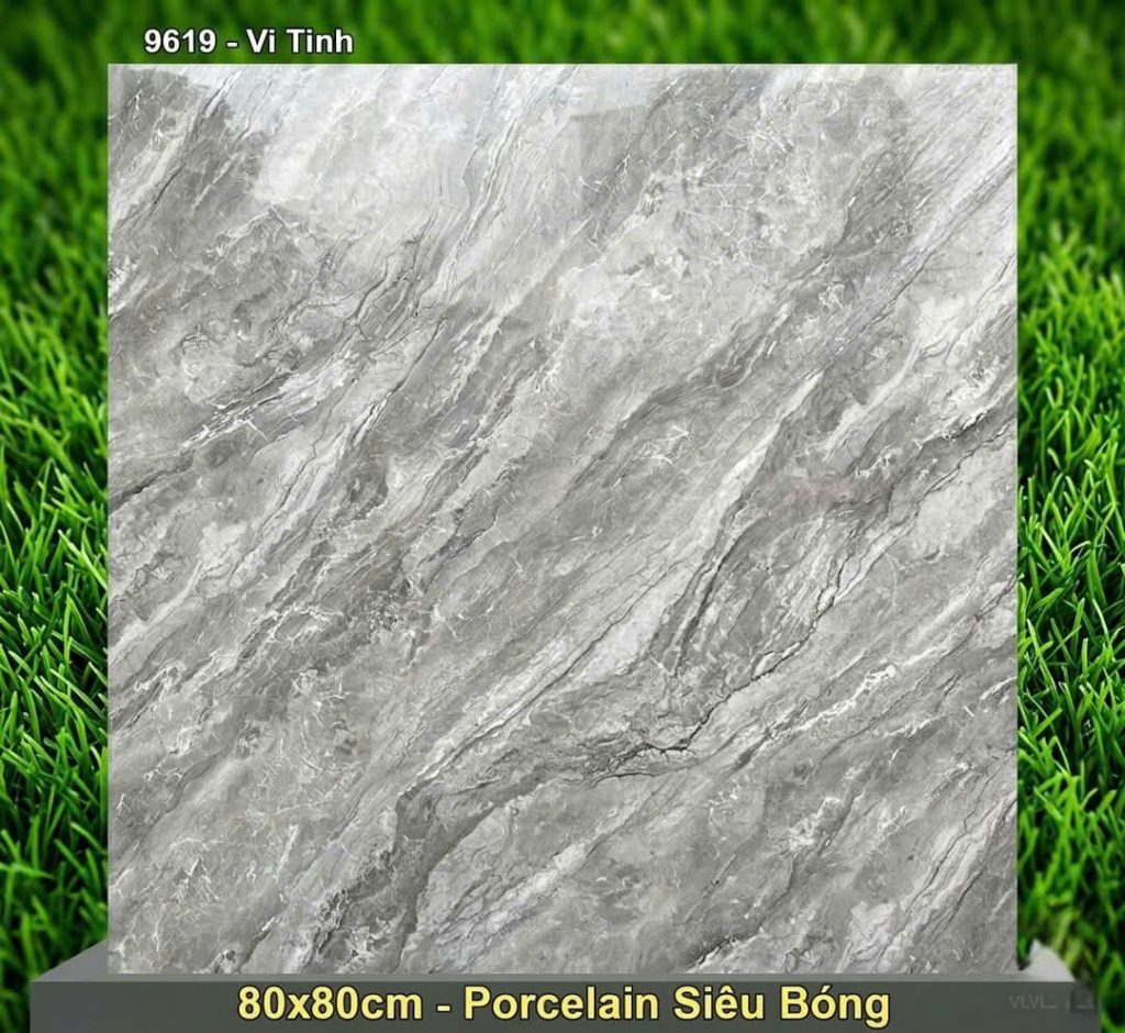 Gạch 80x80 Vitto mã VTHM 9619 Vân Đá Ghi