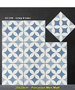 Gạch Bông Men 20x20 Trung Quốc DC209