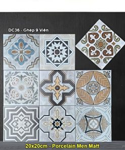 Gạch Bông Men 20x20 Trung Quốc DC36