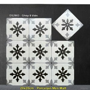 Gạch Bông Men 20x20 Trung Quốc DS2903