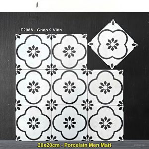 Gạch Bông Men 20x20 Trung Quốc F2086