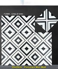 Gạch Bông Men 20x20 Trung Quốc F2089