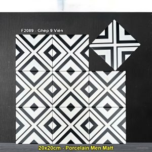 Gạch Bông Men 20x20 Trung Quốc F2089