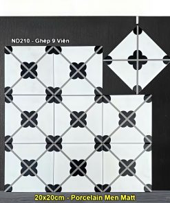 Gạch Bông Men 20x20 Trung Quốc ND210