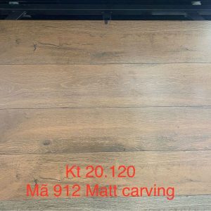 Gạch giả gỗ 20x120 Ấn Độ mã 912 men matt carving