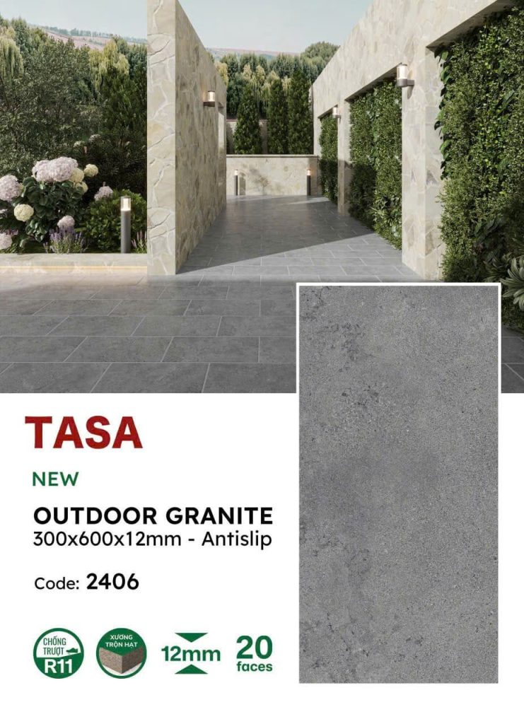 Gạch sân vườn 30x60 Tasa 2406