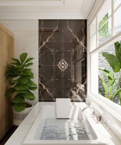 Gạch tây ba nha 60x120 mã FWIN BLACK DÉCOR
