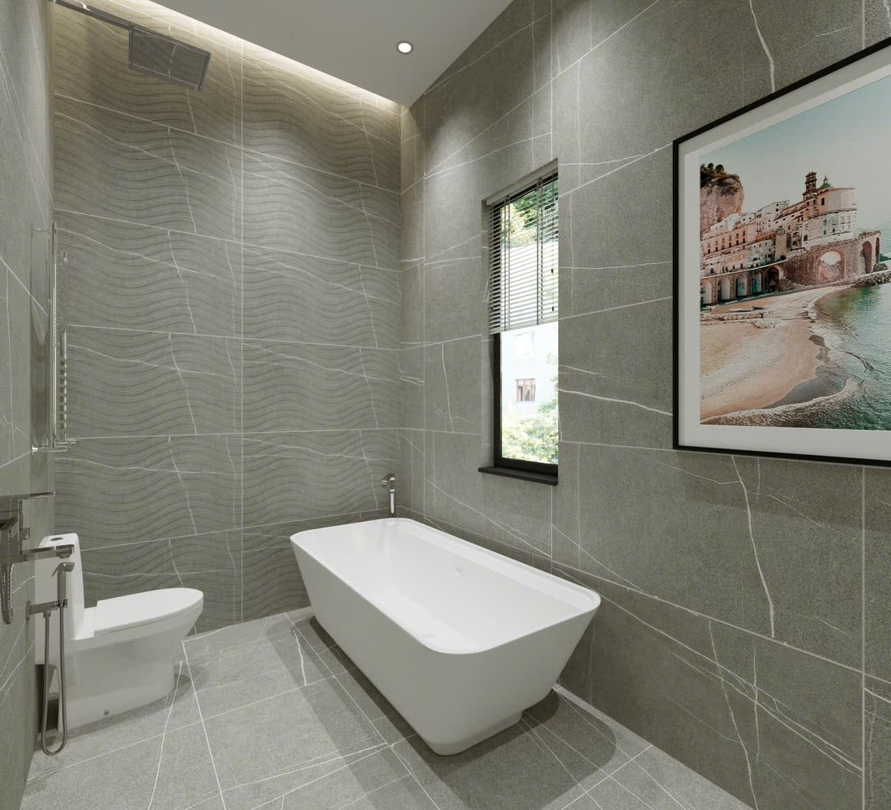 Gạch tây ba nha 60x120 mã SAKAIRO GRAPHITE
