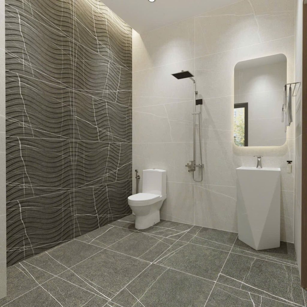 Gạch tây ba nha 60x120 mã SAKAIRO GRAPHITE DESCOR