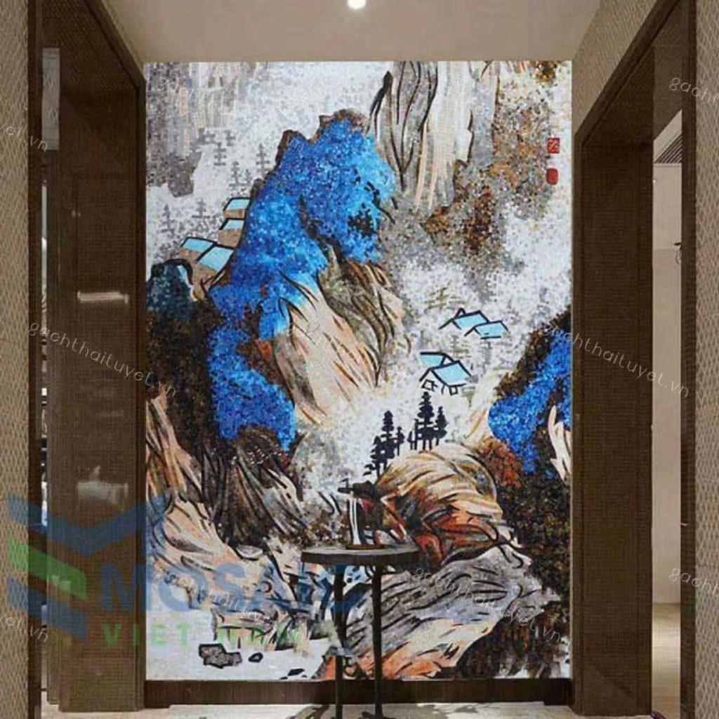 Gạch tranh Mosaic 80x260 mã TT111