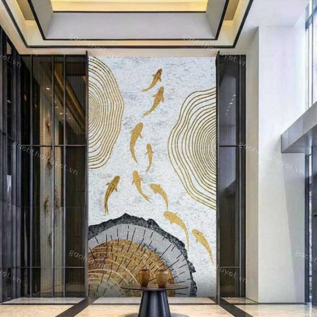 Gạch tranh Mosaic 80x260 mã TT12