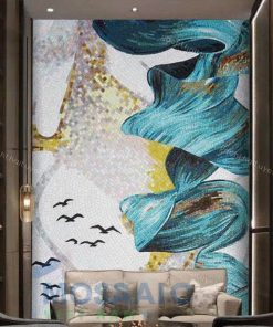 Gạch tranh Mosaic 80x260 mã TT14