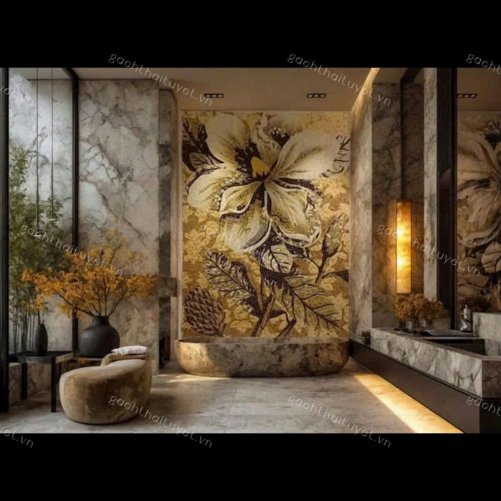 Gạch tranh Mosaic 80x260 mã TT16