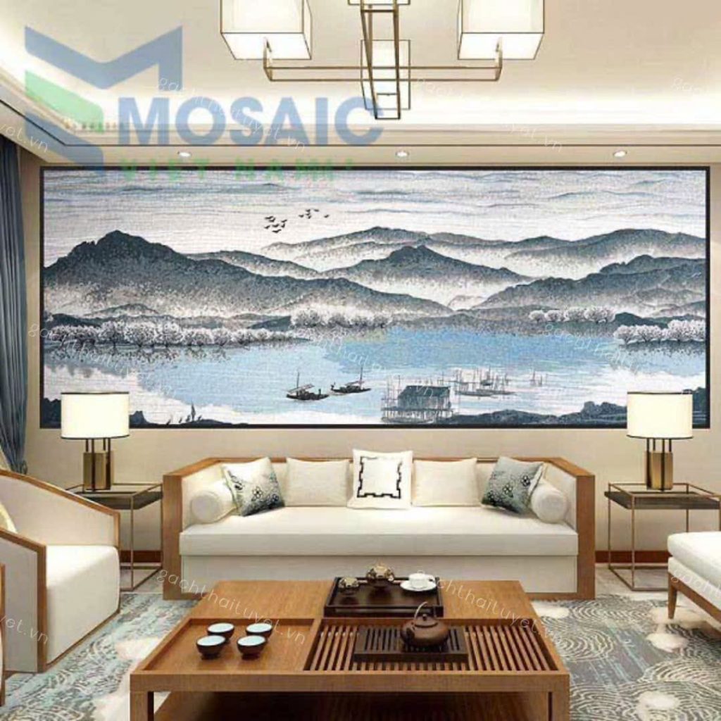 Gạch tranh Mosaic 80x260 mã TT19