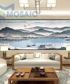 Gạch tranh Mosaic 80x260 mã TT19