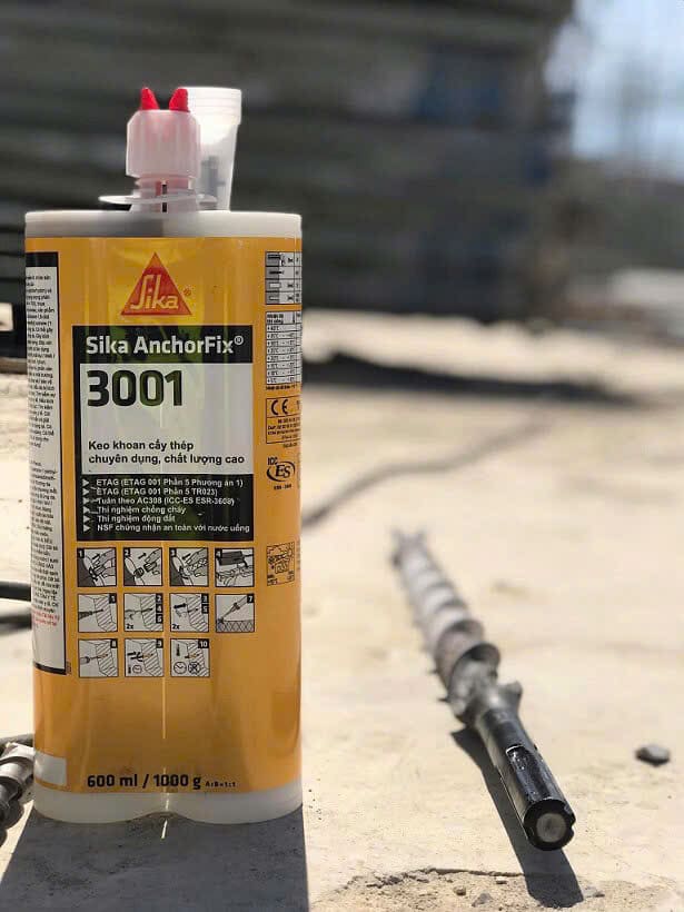 Keo Khoan Cấy Thép Chuyên Dụng SIKA mã SIKA ANCHORFIX 3001