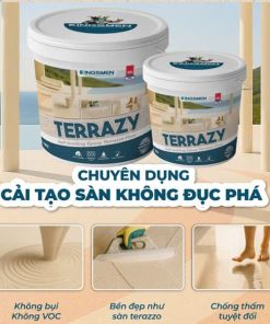 Kingsmen Terrazy - Sơn sàn Epoxy tự san phẳng bề mặt liền mạch, chống thấm
