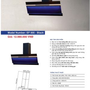 Máy Hút Mùi EUROFIRE mã EF 005-BLACK