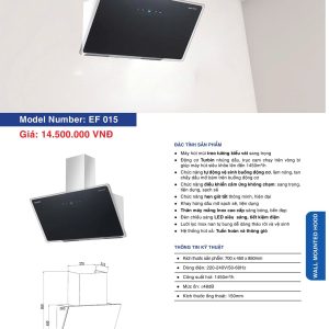 Máy Hút Mùi EUROFIRE mã EF 015
