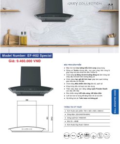 Máy Hút Mùi EUROFIRE mã EF-H02 SPECIAL