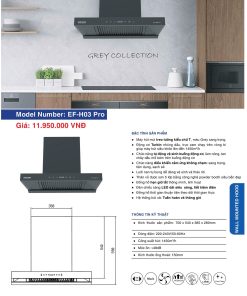 Máy Hút Mùi EUROFIRE mã EF-H03 PRO