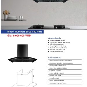 Máy Hút Mùi EUROFIRE mã EF003 - 90 PLUS