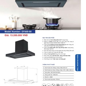 Máy Hút Mùi EUROFIRE mã EF009-90