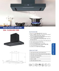 Máy Hút Mùi EUROFIRE mã EF009-90