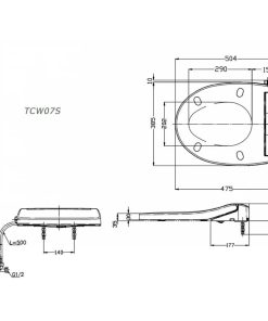 Nắp Rửa Cơ Ecowasher TOTO TCW07S