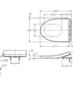 Nắp Rửa Cơ Ecowasher TOTO TCW1211A