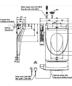 Nắp Rửa Điện Tử Washlet TOTO TCF23410AAA