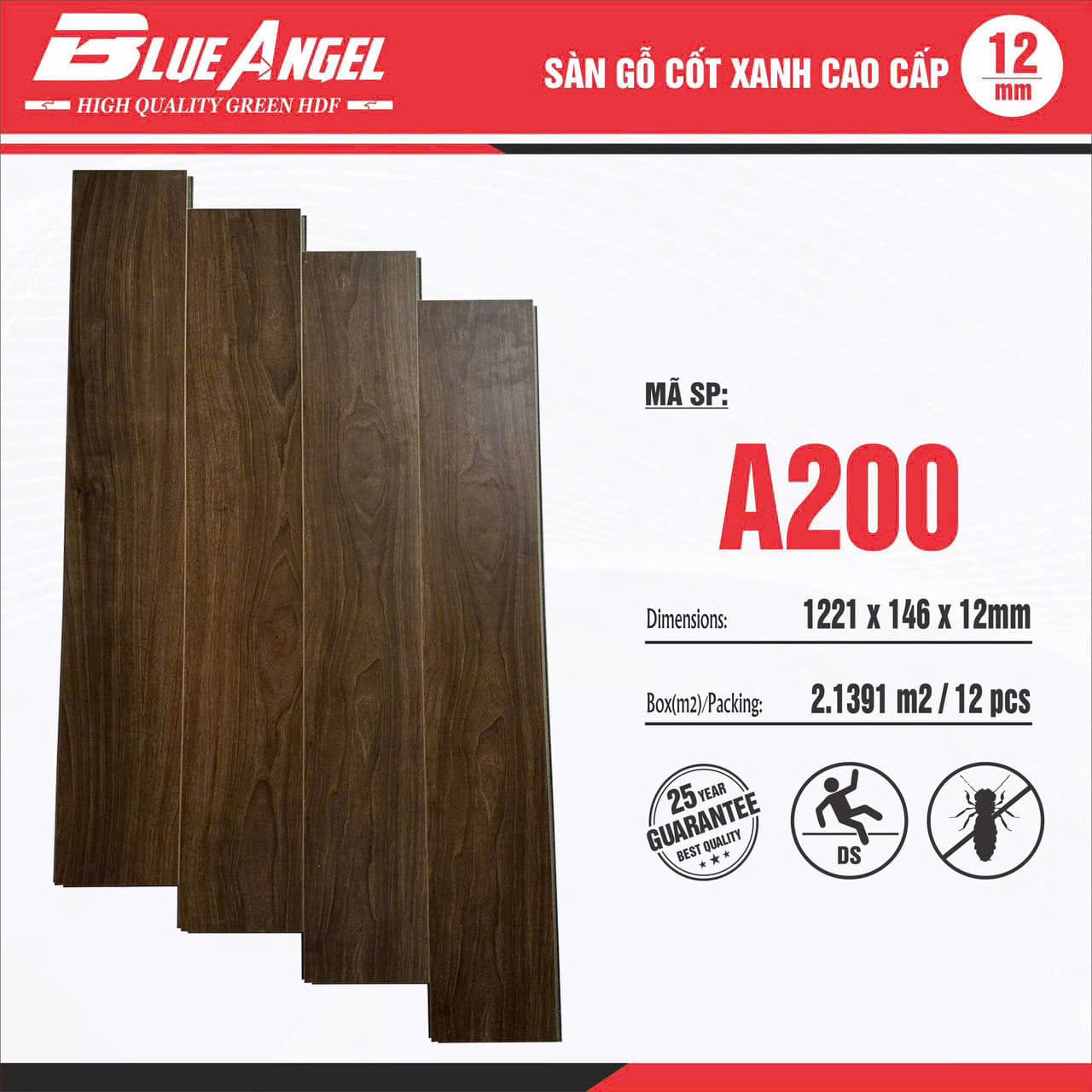Sàn Gỗ Lát Thẳng mã A200