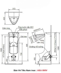 Tiểu Nam Cảm Ứng inax ASU-500V
