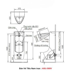 Tiểu Nam Cảm Ứng inax ASU-500V