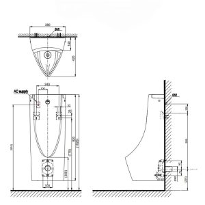 Tiểu Nam TOTO USWN900AS-HHF90603