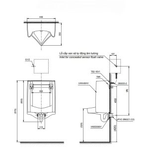 Tiểu Nam TOTO UT445H