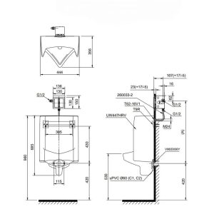 Tiểu Nam TOTO UT447HR