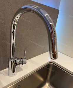 Vòi bếp AGATE + Chậu bếp đơn âm bàn 673MM INAX mã WF - 0908 + FASX126 (1)