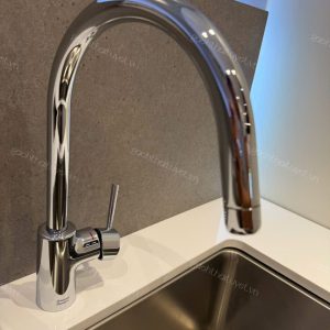 Vòi bếp AGATE + Chậu bếp đơn âm bàn 673MM INAX mã WF - 0908 + FASX126 (1)