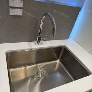 Vòi bếp AGATE + Chậu bếp đơn âm bàn 673MM INAX mã WF - 0908 + FASX126 (1)