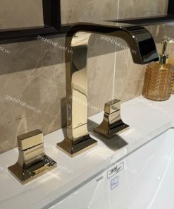 Vòi chậu tay vặn nóng lạnh GC ( Màu vàng pháp ) mã TLG08201