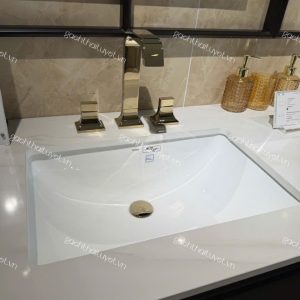 Vòi chậu tay vặn nóng lạnh GC ( Màu vàng pháp ) mã TLG08201