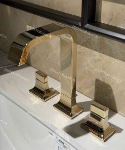 Vòi chậu tay vặn nóng lạnh GC ( Màu vàng pháp ) mã TLG08201