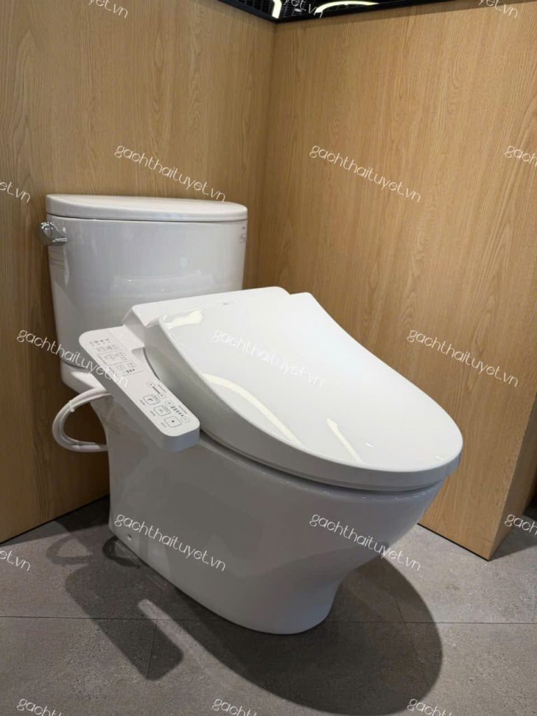 Bàn cầu hai khối nắp điện tử ToTo mã CS767RW18