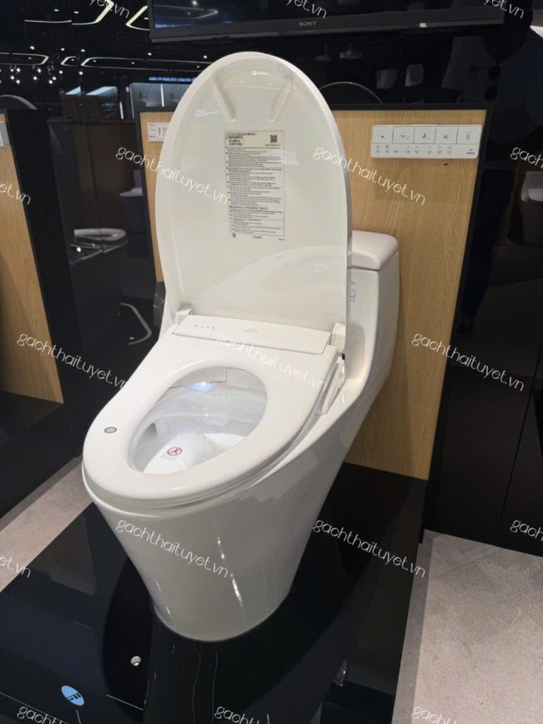 Bàn cầu một khối nắp điện tử ToTo mã MS625CDW23